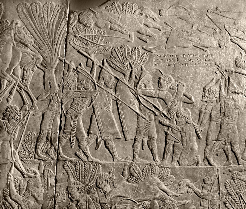 <p><strong>Battle of Til Tuba Relief (Ashurbanipal, 653 BC)</strong></p>