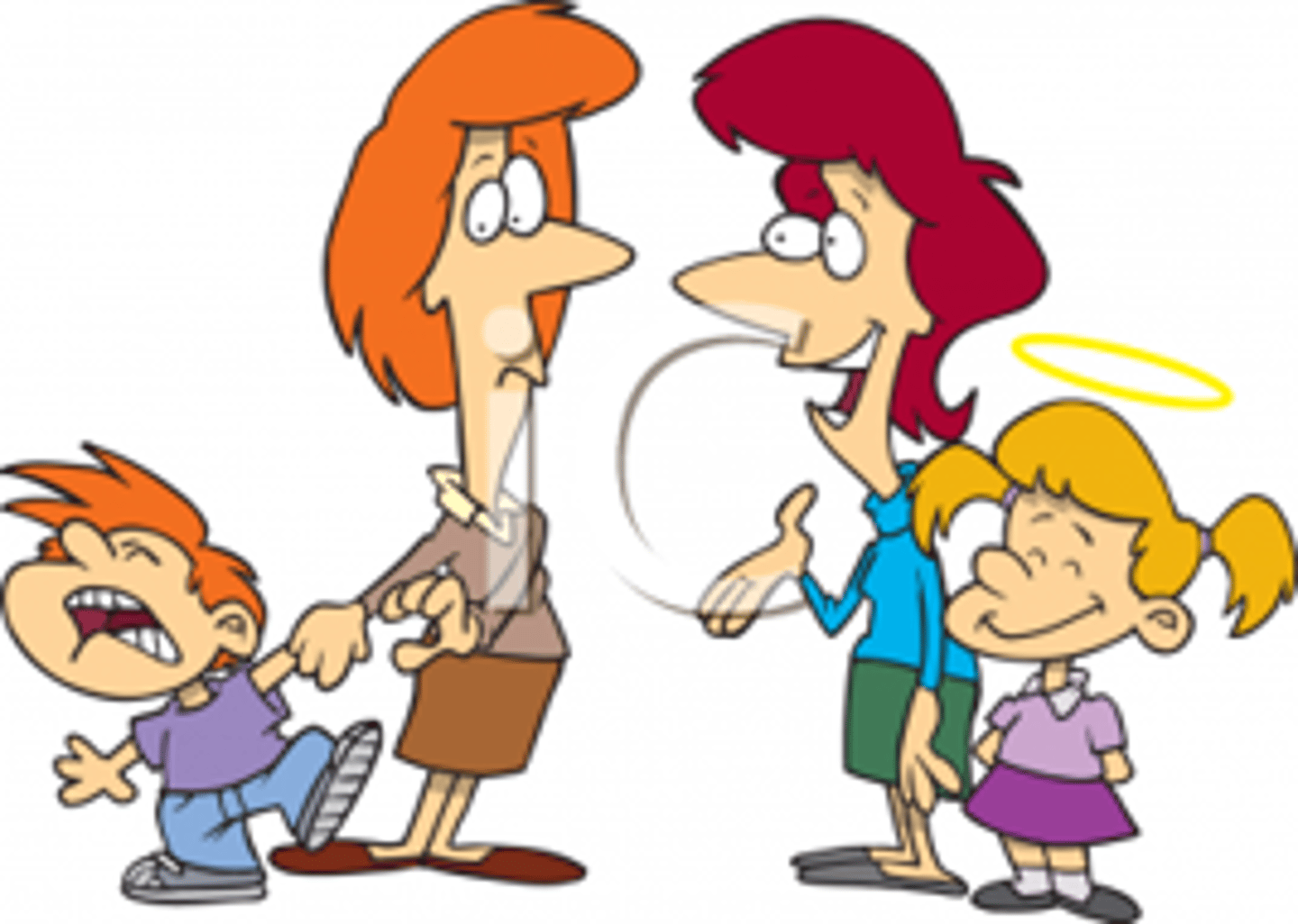 <p>to behave well/badly</p>