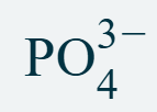 <p>PO<sub>4</sub><sup>3-</sup></p>