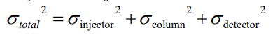 <p>Use a packed column with a particle diameter as small as possible consistent with pressure limitations.</p><ul><li><p>Minimise any broadening effects.</p></li></ul><p></p>