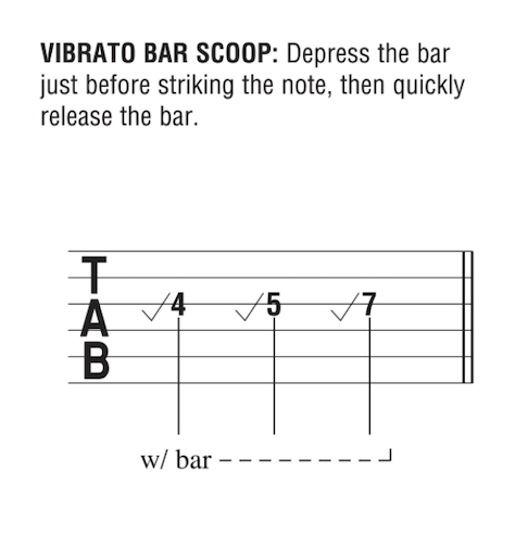 <p>vibrato bar - scoop</p>
