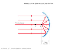 <p>A mirror where its reflective surface is curved inward</p>