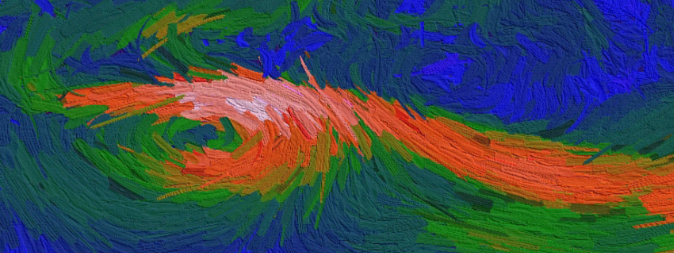 <p>A rendering style using sketchy or artistic strokes to emphasize uncertainty or exploration.</p>