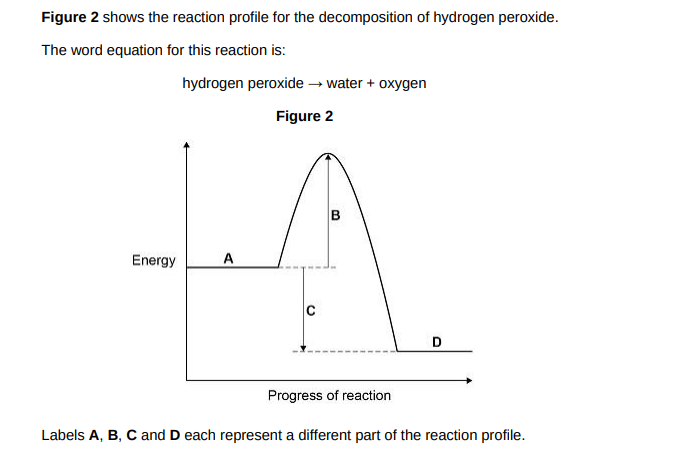 <p>Which label shows the activation energy?(1)</p>