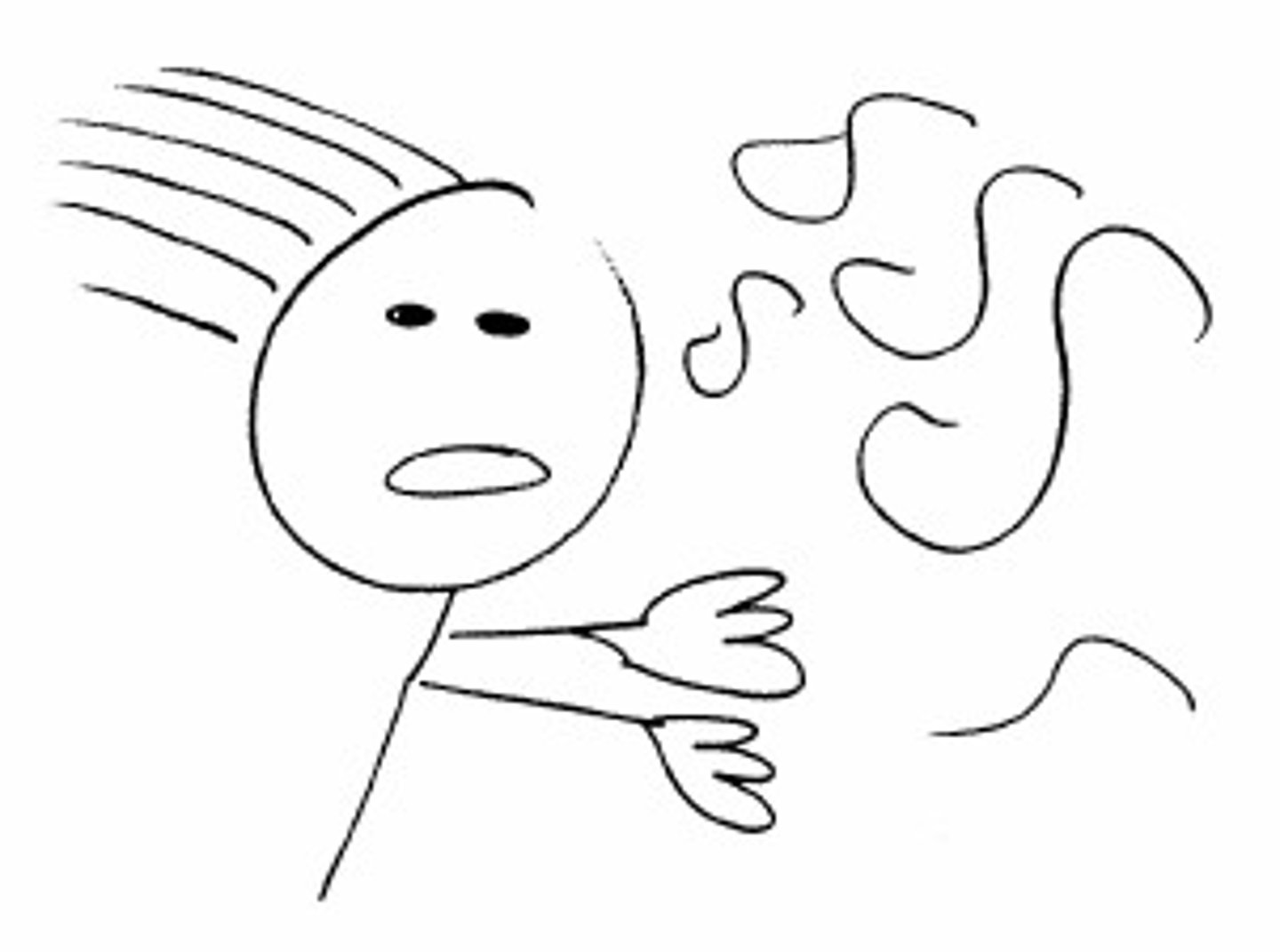 <p>it's windy</p>