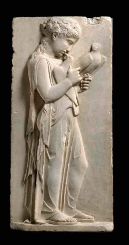 <p>Stele of young girl</p>