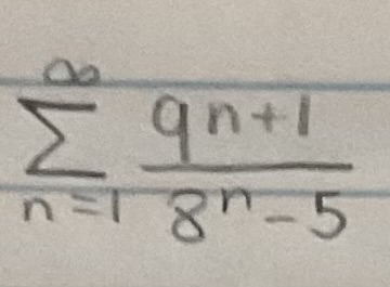 <p>Determine if the series is convergent or divergent. If the series converges, find its sum (if it’s a geometric or telescoping series)</p>