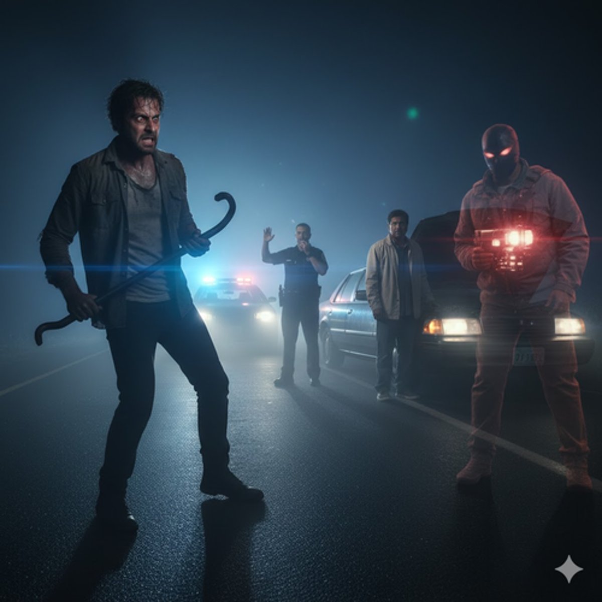 <p>Chapter: Mens Rea (Intoxication: Voluntary vs Involuntary Intoxication)</p><p>Facts: D suffering drug-induced psychosis, wrongly believed a stranded motorist was a terrorist and attacked him with a tyre lever after police had confirmed there was no threat.</p><p>Principle: D's previous state of intoxication leading to psychosis is capable of being caught within the intoxication rules (guilty).</p>