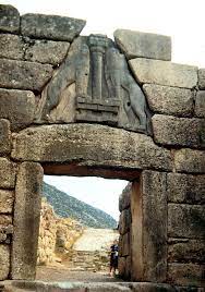 Mycenae, Greece
ca. 1300–1250 BCE
Limestone, relief panel