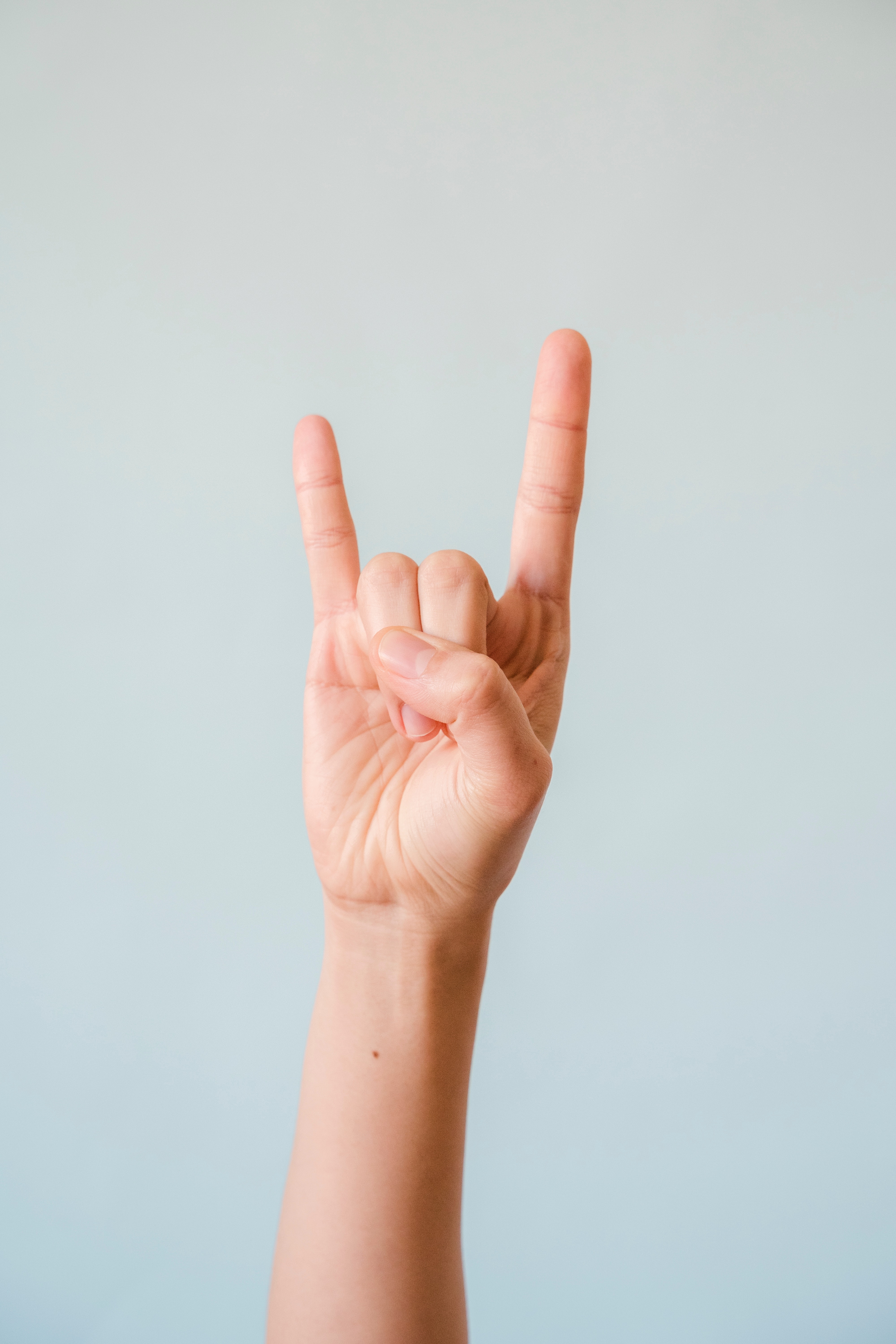 What does this sign mean? (rock on sign)