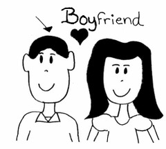 <p>boyfriend (girlfriend), fiancé</p>