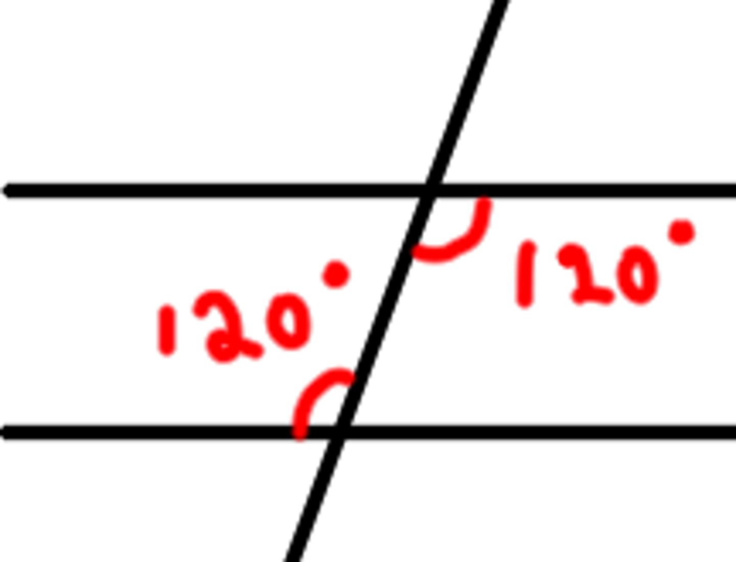 <p>Alternate angles are positioned</p><p>'inside' the parallel lines on</p><p>alternate sides of the transversal.</p><p>think of them as Z-shaped.</p>