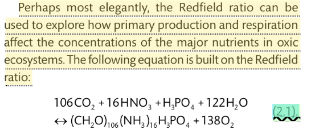 <p>Revisit Eqn 2.2 in the book, where the REVERSE reaction refers to _________.</p>