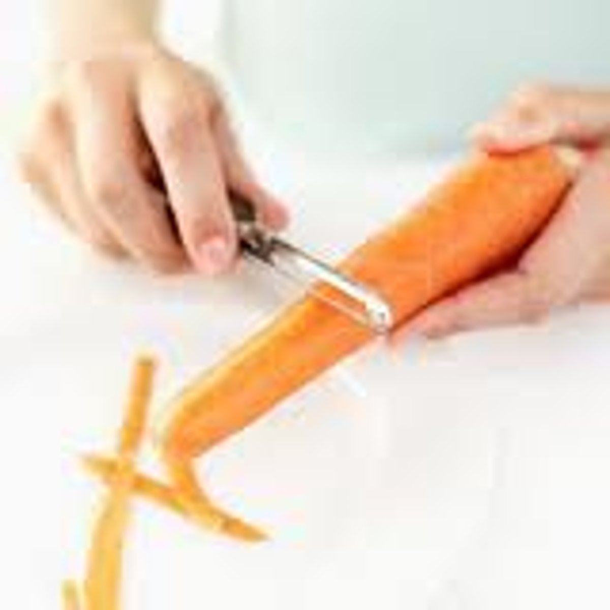 <p>to peel the carrots</p>