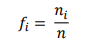 <p>→utile pour comparer des échantillons de tailles différentes. On a f1 +...+ fk = 1</p>