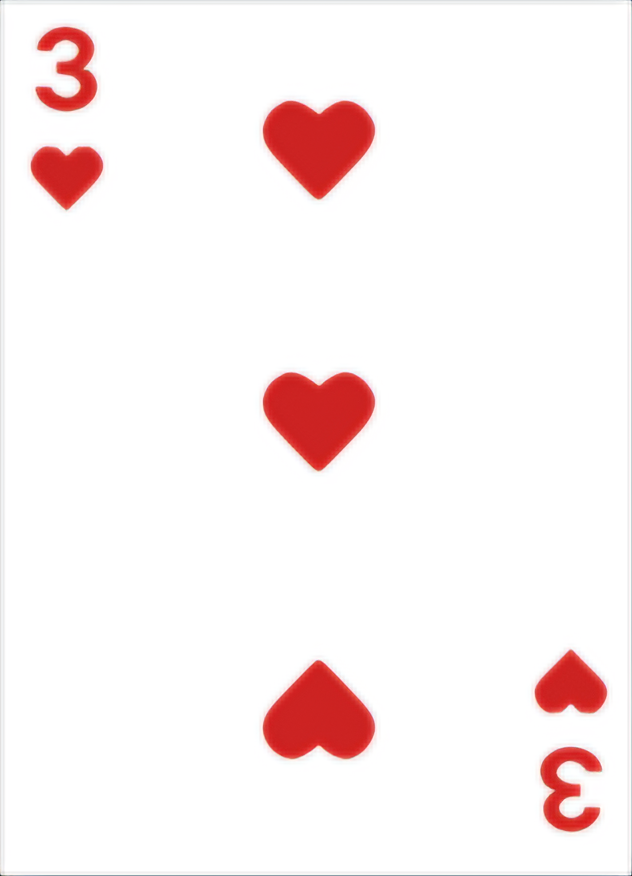 <p>3 of hearts</p>