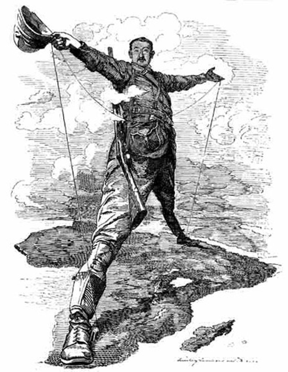 <p>British entrepreneur and politician involved in the expansion of the British Empire from South Africa into Central Africa. Desired to create a railroad connecting Cape Town to Cairo.</p>