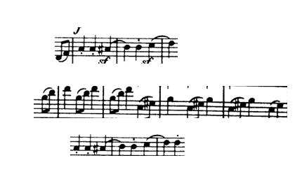 <p>Slurred notes on the anacrusis beats normally</p><p>Slurred on the quavers in the hemiola</p><p>Still staccato more prominently in this section</p>