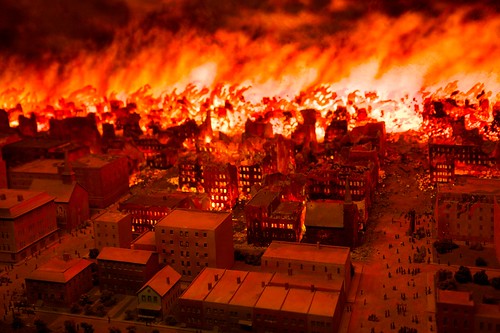 How long did the Chicago Fire last?