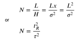 <p>The theoretical number of plates.</p><ul><li><p>N = L/H</p></li><li><p>It is dimensionless, however a big N is desired.</p></li></ul><p></p>