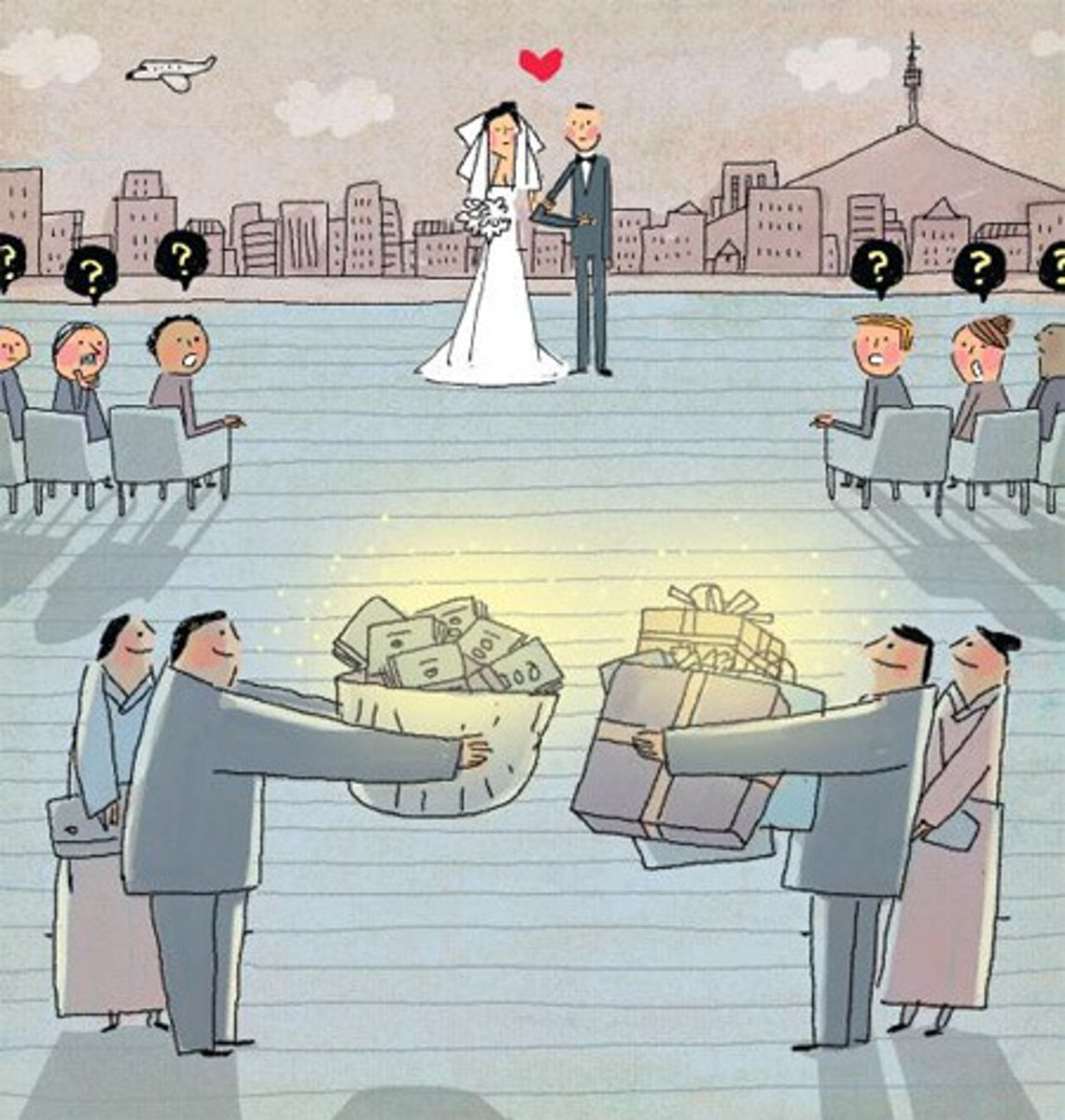 <p>money, property, or goods that a bride's family gives to the groom or his family when they marry</p>