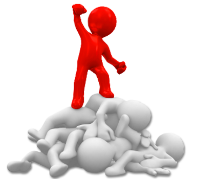 to rule over by strength or power