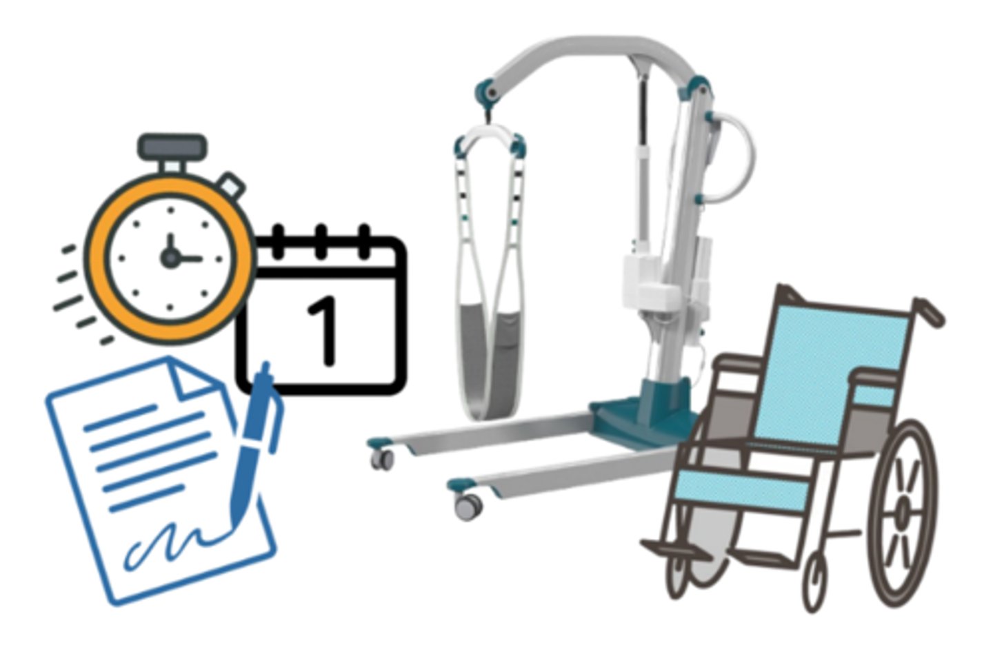 <p>a short-term contract between a healthcare facility &amp; equipment rental company to use equipment for a brief time period (as little as one day)</p>