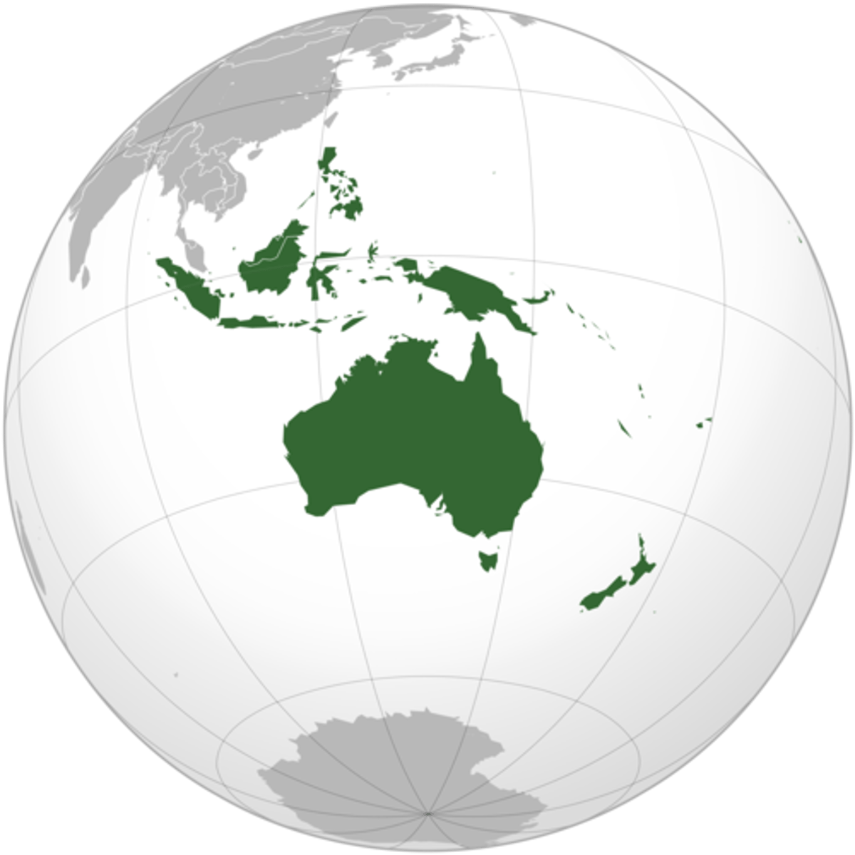 <p>Islands scattered through the Pacific Ocean</p>