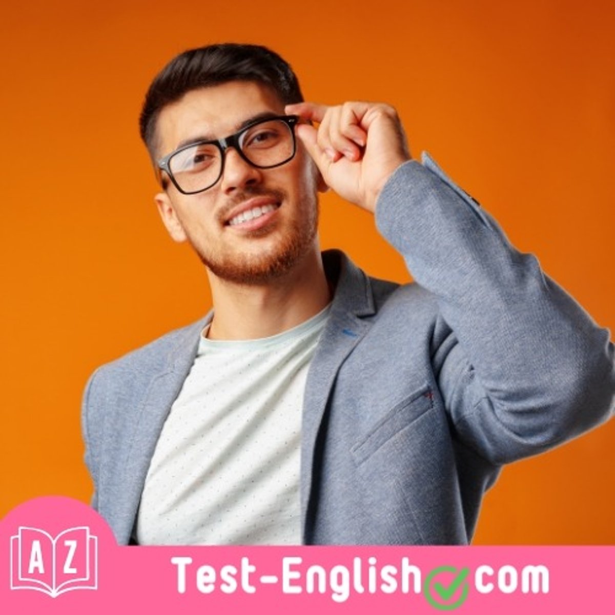 <p>He _____s glasses.</p>