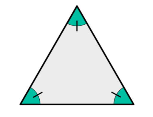 <p>A triangle with all angles equal.</p>