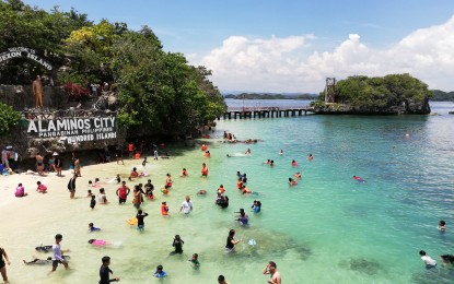 <p><strong>Reflection of Art in History, Culture &amp; Traditions</strong></p><ul><li><p>Digital photography showing evidence of the natural beauty of the seascape of Lingayen Gulp where the famous Hundred Islands is located.</p></li><li><p>Who took this photo?</p></li></ul>