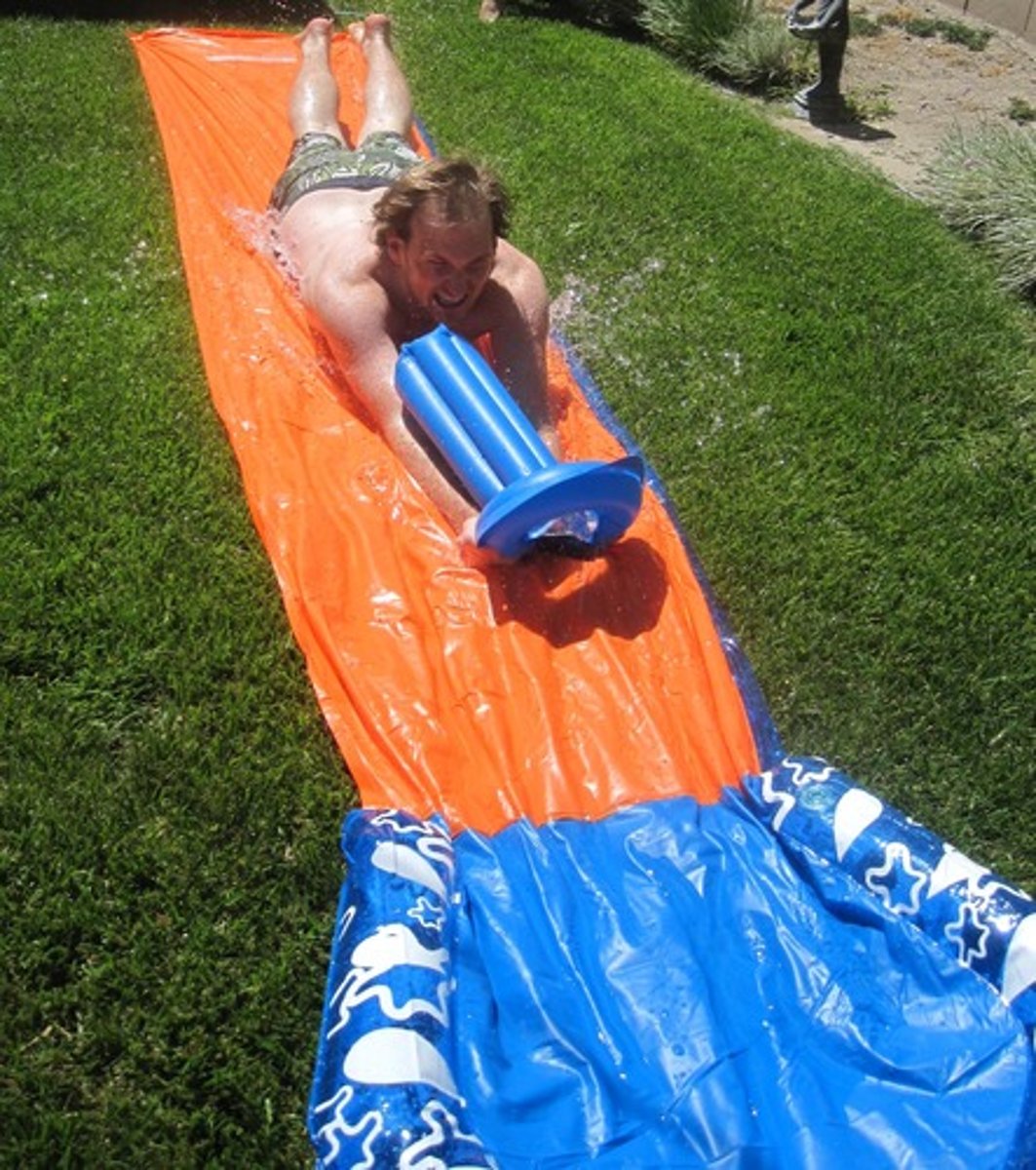 <p>to slide (oneself)</p>