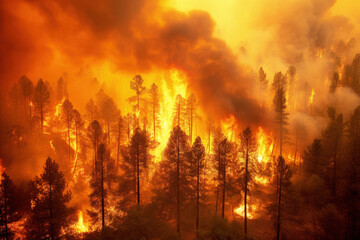 <p>n. a large-scale destruction, especially by fire; a vast slaughter; a burnt offering</p>