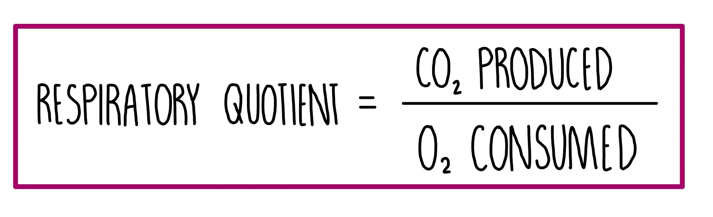 <p><span>The ratio of carbon dioxide molecules produced to oxygen molecules taken in during respiration </span></p>