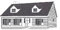 a New England-style house that originated in the late 17th century; for small families; originally built for soldiers and their families after WWII; curb appeal