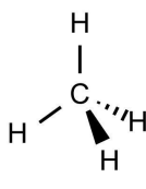 <p>4 bonding e- pairs</p><p>0 lone e- pairs</p><p>109.5 degrees</p>