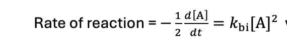 <p>how to solve the bimolecular differential equation when both reactants are the same?</p>