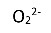 <p>(O2)^2-</p>