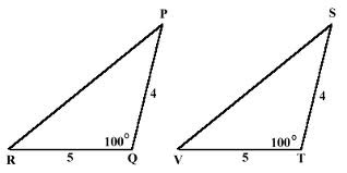 Angles that are the same degrees.