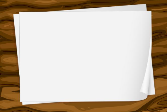 <p>a sheet of paper</p>