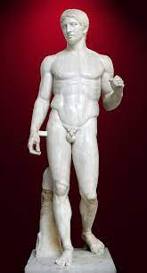 Artist: Polykleitos. 
Pompeii, Italy,
450–440 BCE
Roman marble copy from a bronze original