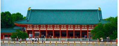 <p><span><em>Kyoto. Sample of Shinden-zukuri Style</em></span></p>