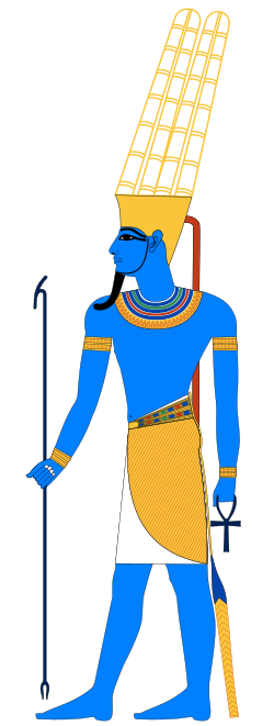 <p>Local god of Thebes; fuses into Amun-Ra; associated with the&nbsp;Nile Goose for creation importance and the Ram for procreative energy; protector of the poor and vulnerable</p>