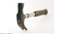 <p>Is a tool used for <mark data-color="blue" style="background-color: blue; color: inherit">pulling and driving the nails</mark> from some other object. Generally, a hammer is associated with woodworking but is not limited to use for any purpose.</p>