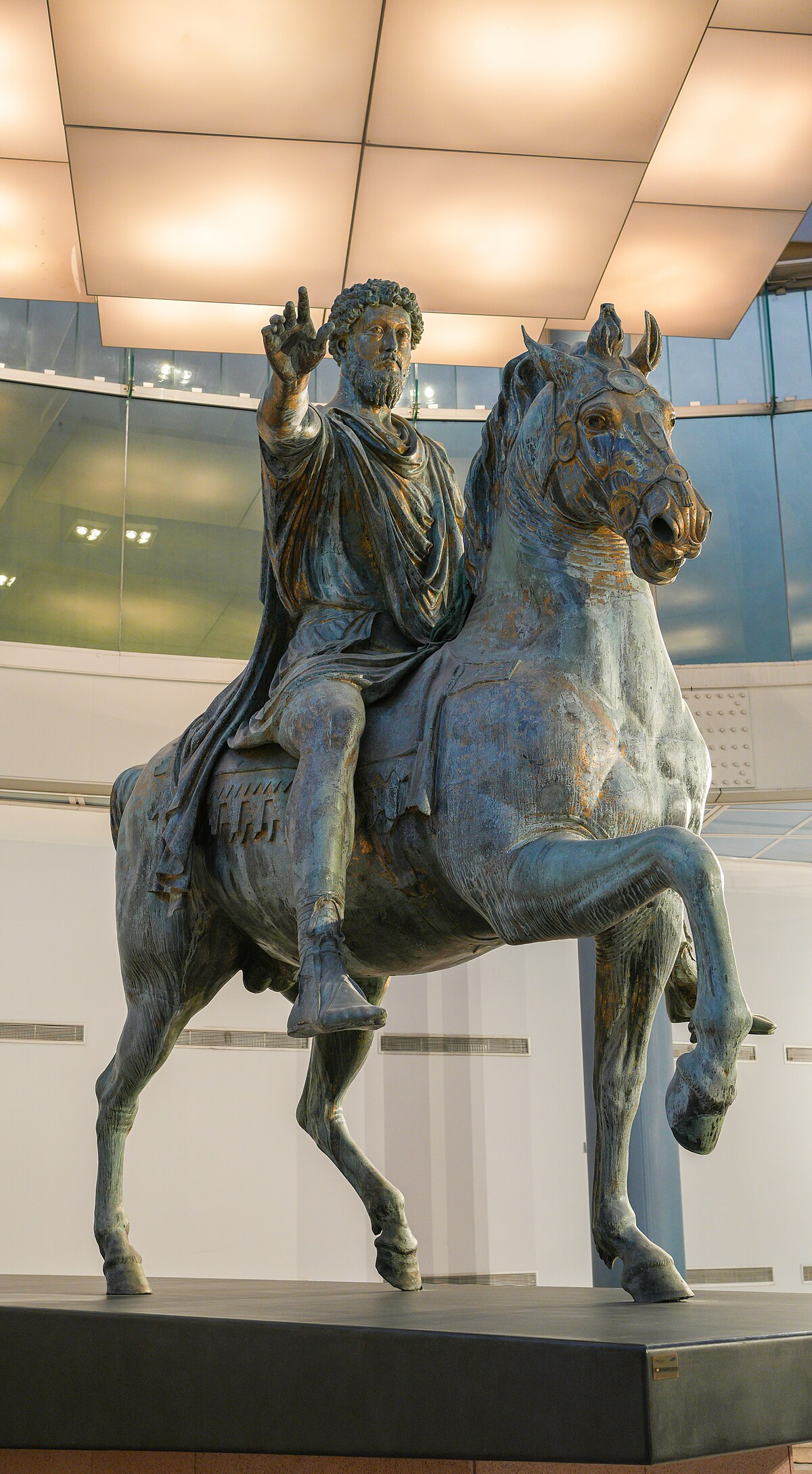 <p>Equestrian Statue of Marcus Aurelius</p>
