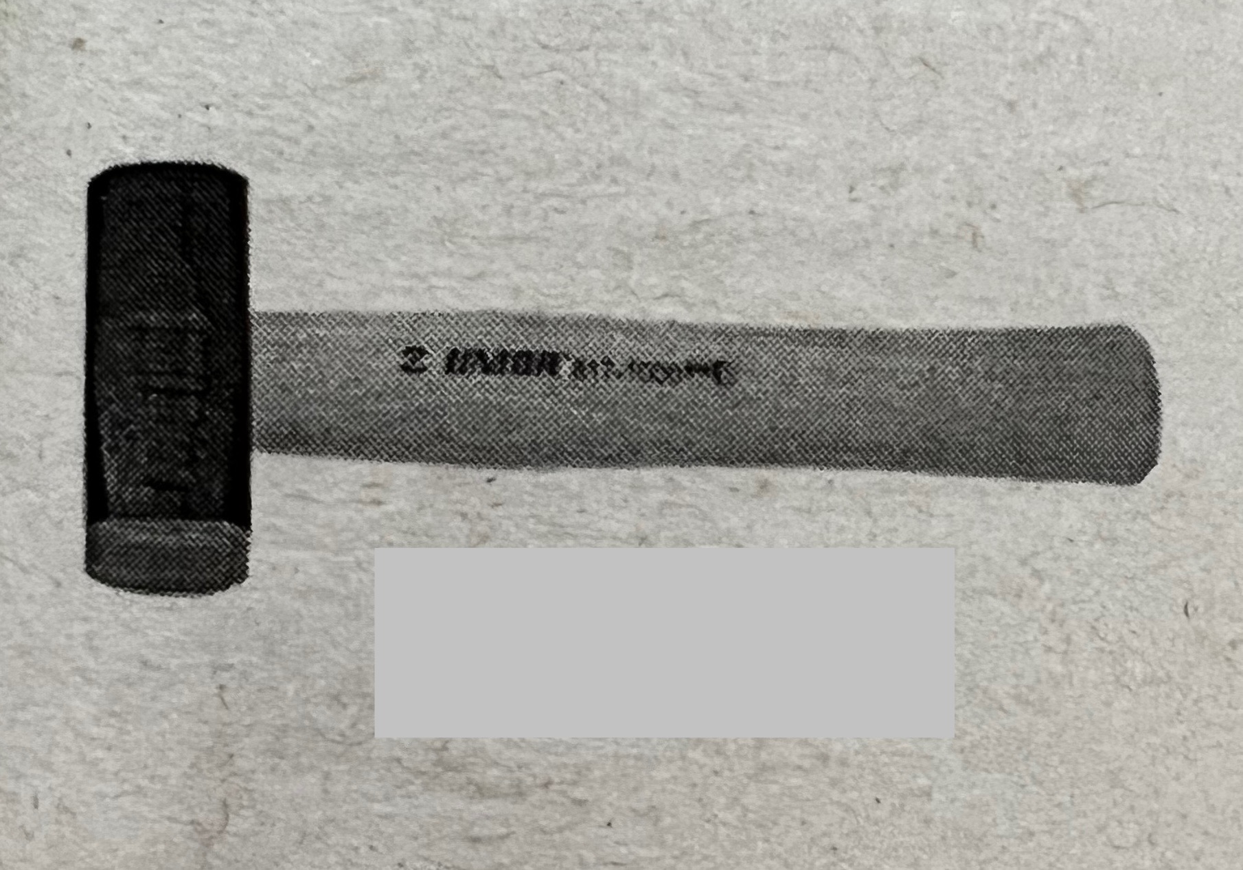 <p>A hammer that has a heavy head weight, which makes it useful for light demolition. Smaller version of sledgehammer</p>