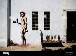 <p>Who created <em>Stone Age Waiter</em>?</p>