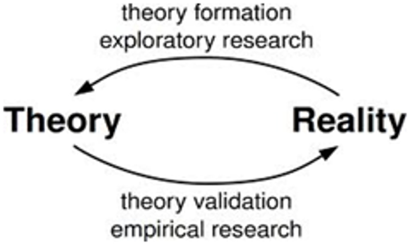 <p>An explanation using an integrated set of principles that organizes observations and predicts behaviors or events.</p>
