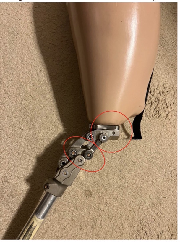 <p>-gives stability in stance</p><p>-appropriate for short RL or weak hip extensors</p><p>-allows longer RL to have knee axis and be more symmetrical </p>