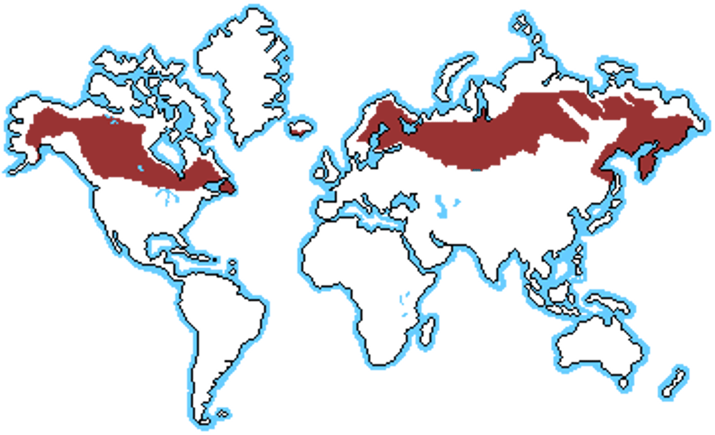 <p>Biome in which the winters are cold but summers are mild enough to allow the ground to thaw</p>